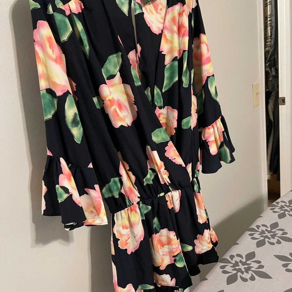 Floral boutique romper